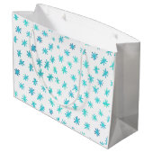 Grand Sac Cadeau Aquarelle étoile - turquoise (Dos Angle)