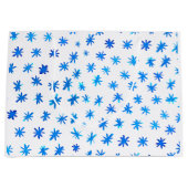 Grand Sac Cadeau Aquarelle étoilée - bleu (Devant)