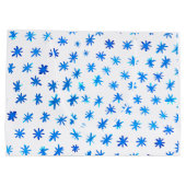 Grand Sac Cadeau Aquarelle étoilée - bleu (Dos)