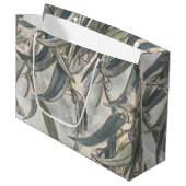 Grand Sac Cadeau Aquarelle Eucalyptus Verdure Feuille (Devant Angle)