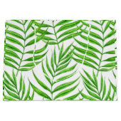 Grand Sac Cadeau Aquarelle feuille de palme (Devant)