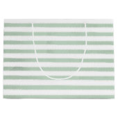 Grand Sac Cadeau Aquarelle Grandes vertes (Devant)