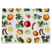 Grand Sac Cadeau Aquarelle Motif de fruits méditerranéen (Devant)