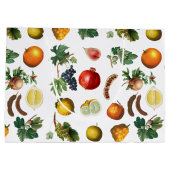 Grand Sac Cadeau Aquarelle Motif de fruits méditerranéen (Dos)