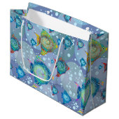 Grand Sac Cadeau Aquarium (Devant Angle)