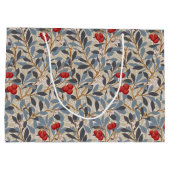 Grand Sac Cadeau Arbre à fruits rouges, William Morris (Dos)