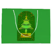 Grand Sac Cadeau Arbre de Noël celtique (Dos)