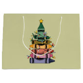 Grand Sac Cadeau Arbre de Noël Enseignant Vie Cadeau Enseignement (Devant)