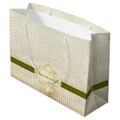 Grand Sac Cadeau Arbre de Noël Grandes Pois (Dos Angle)