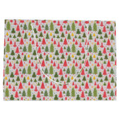 Grand Sac Cadeau Arbre de Noël multicolore (Dos)