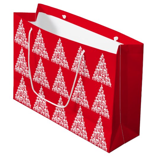Grand Sac Cadeau Arbre Skully Xmas (Devant Angle)