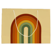 Grand Sac Cadeau Arc-en-ciel Super en couche muet (Dos)