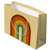 Grand Sac Cadeau Arc-en-ciel Super en couche muet (Dos Angle)