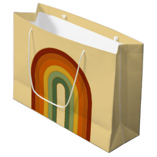 Grand Sac Cadeau Arc-en-ciel Super en couche muet