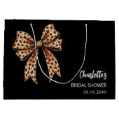 Grand Sac Cadeau Arc en impression léopard noir Enterrement de vie  (Dos)