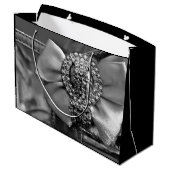 Grand Sac Cadeau Arc et cristaux argentés (Dos Angle)