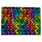 Grand Sac Cadeau Arcoíris de Geometría Vibrante (Dos)