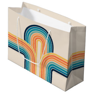 Grand Sac Cadeau Arcs triples et colorés