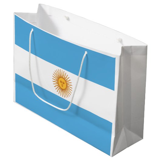 Grand Sac Cadeau Argentine (Devant Angle)