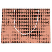 Grand Sac Cadeau Arlequin noir et bracelet (Devant)