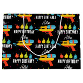 Grand Sac Cadeau Arme à eau et ballons fête d'été (Devant)