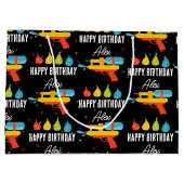 Grand Sac Cadeau Arme à eau et ballons fête d'été (Dos)