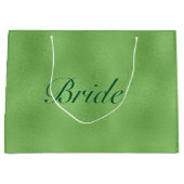 Grand Sac Cadeau Arrière - plan abstrait brillant vert (Devant)