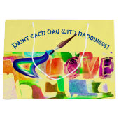 Grand Sac Cadeau Art gai - Amour (Devant)