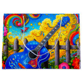 Grand Sac Cadeau Art guitare (Devant)