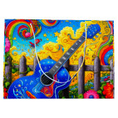 Grand Sac Cadeau Art guitare (Dos)