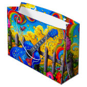 Grand Sac Cadeau Art guitare (Dos Angle)