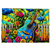 Grand Sac Cadeau Art guitare (Dos)