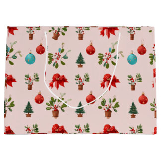 Grand Sac Cadeau Art plein d'ambiance de Noël