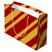 Grand Sac Cadeau Assistant Rouge et or (Dos Angle)