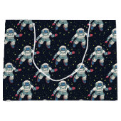 Grand Sac Cadeau Astronaute spatial (Devant)
