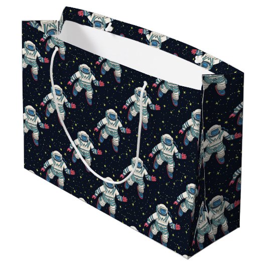 Grand Sac Cadeau Astronaute spatial (Dos Angle)