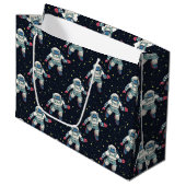 Grand Sac Cadeau Astronaute spatial (Devant Angle)