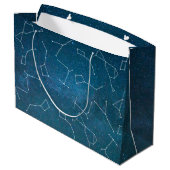 Grand Sac Cadeau Astronome de constellations d'étoile de l'espace (Dos Angle)