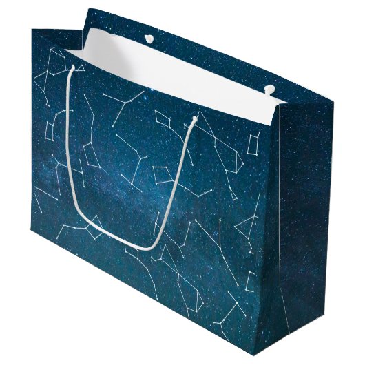 Grand Sac Cadeau Astronome de constellations d'étoile de l'espace (Devant Angle)