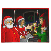 Grand Sac Cadeau Atelier du Père Noël (Devant)