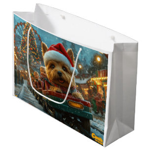 Grand Sac Cadeau Australie Terrier Dog Roller Dessous de verre Noël