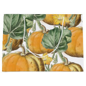 Grand Sac Cadeau Automne Aquarelle d'automne Citrouilles Vintages (Devant)