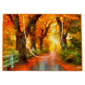 Grand Sac Cadeau Automne/Automne/Automne/Feuille/Nature (Devant)