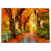 Grand Sac Cadeau Automne/Automne/Automne/Feuille/Nature (Dos)