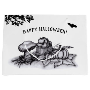 Grand Sac Cadeau Automne, Bonne Halloween !