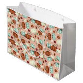 Grand Sac Cadeau Automne Citrouille Floral (Dos Angle)