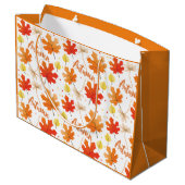 Grand Sac Cadeau Automne Feuillage Automne Feuilles Automne (Dos Angle)