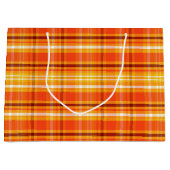 Grand Sac Cadeau Automne Plaid (Devant)