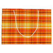 Grand Sac Cadeau Automne Plaid (Dos)