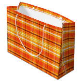 Grand Sac Cadeau Automne Plaid (Dos Angle)